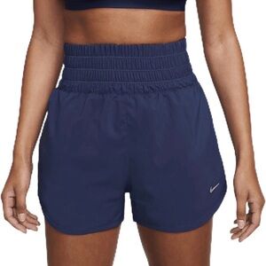 NWT Nike One Dri-FIT Ultra High-Waisted 3" Brief-Lined Shorts Black Womens Sz L